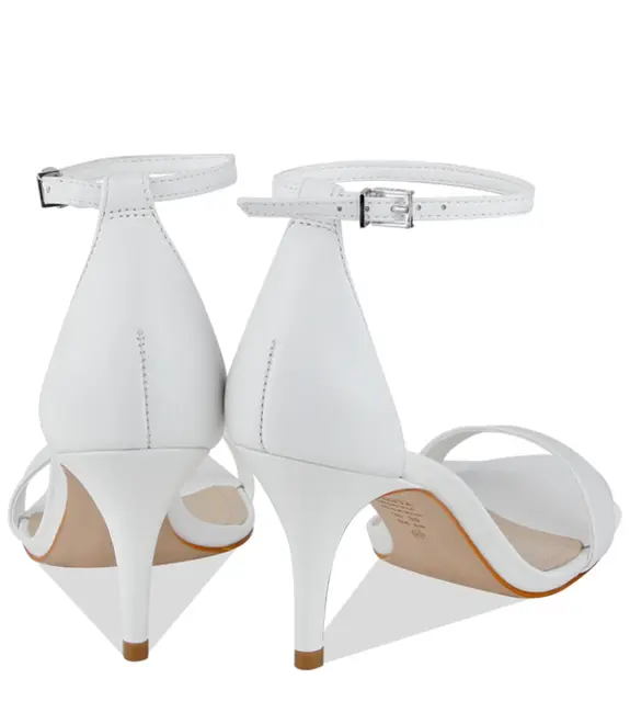 SANDÁLIA SALTO MÉDIO GISELE SCHUTZ BRANCO