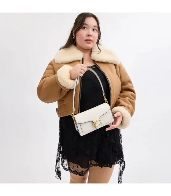BOLSA COACH NEW YORK TABBY SHOULDER 20 BRANCO