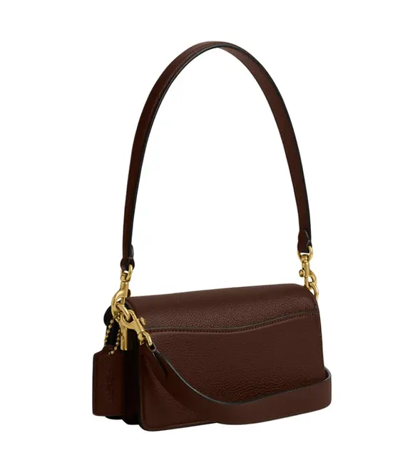 BOLSA COACH NEW YORK TABBY SHOULDER 20 MARROM