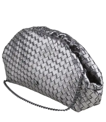 BOLSA PEQUENA TRESSÊ LUIZA BARCELOS PRATA