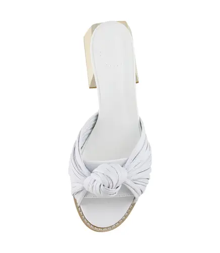 SANDÁLIA SALTO MÉDIO MANOLITA BRANCO