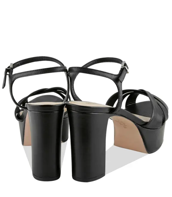 SANDÁLIA PLATAFORMA SALTO ALTO KEEFA SCHUTZ PRETO