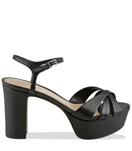 SANDÁLIA PLATAFORMA SALTO ALTO KEEFA SCHUTZ PRETO