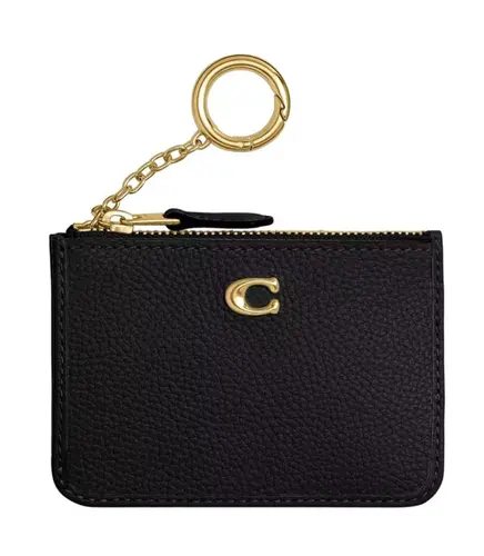PORTA CARTÕES COACH NEW YORK ESSENTIALS MINI ID PRETO