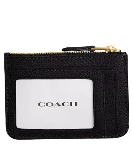 PORTA CARTÕES COACH NEW YORK ESSENTIALS MINI ID PRETO