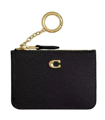 PORTA CARTÕES COACH NEW YORK ESSENTIALS MINI ID PRETO