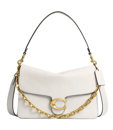 BOLSA COACH NEW YORK CHAIN TABBY SHOULDER 30 BRANCO