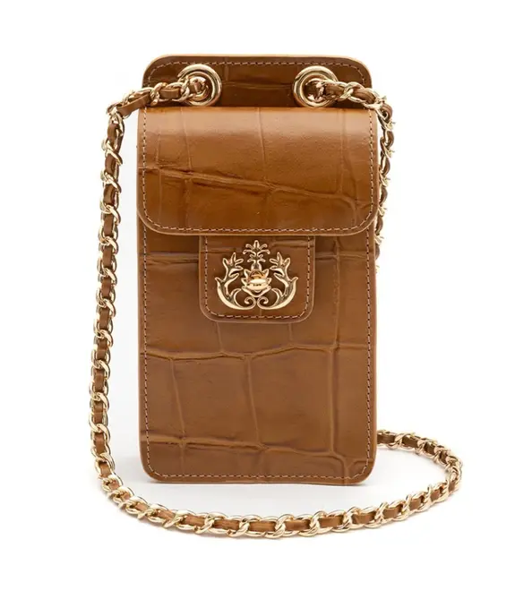 BOLSA POUCH ANNE ISLA CARAMELO