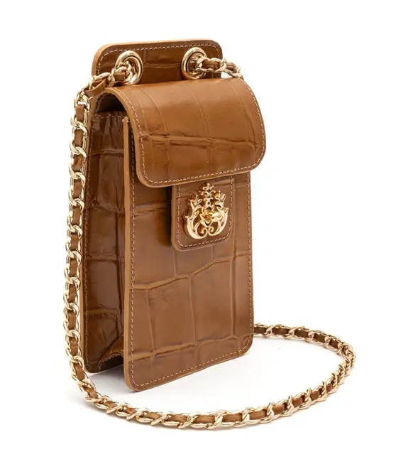 BOLSA POUCH ANNE ISLA CARAMELO