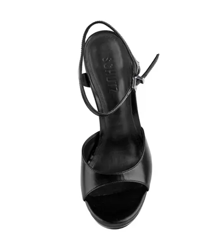 SANDÁLIA SALTO ALTO SCHUTZ PRETO