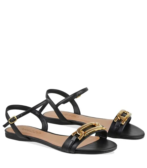 SANDÁLIA RASTEIRA AREZZO PRETO