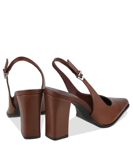SCARPIN SALTO ALTO ELEANOR SCHUTZ MARROM