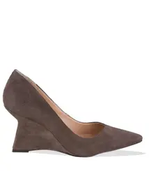 SCARPIN ANABELA SALTO ALTO LUIZA BARCELOS MARROM