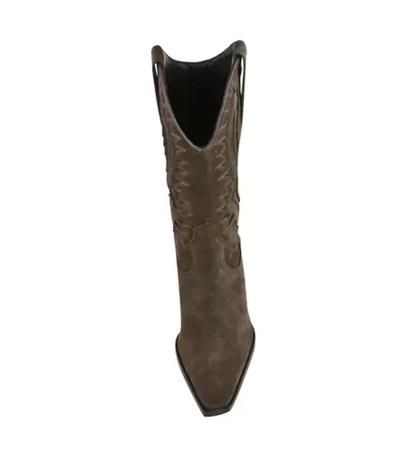 BOTA SALTO BAIXO COWBOY LUIZA BARCELOS MARROM