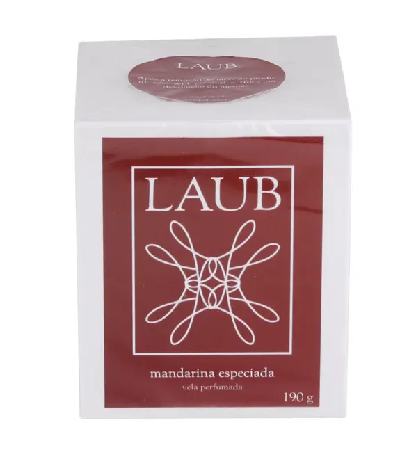 VELA AROMÁTICA COPO CLÁSSICO VIDRO MANDARINA ESPECIADA LAUB
