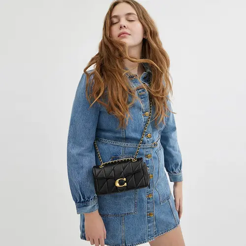 BOLSA COACH NEW YORK TABBY SHOULDER 20 PRETO