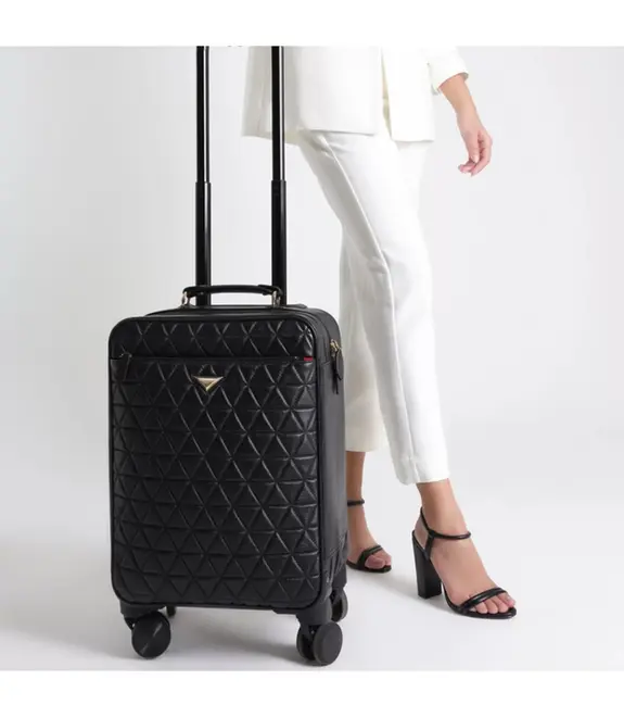 MALA DE BORDO RODINHAS 944 TRAVEL SCHUTZ PRETO