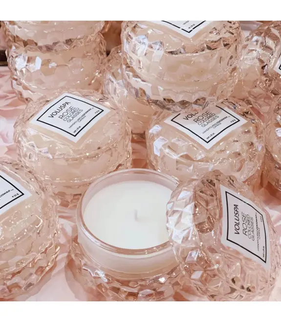 MINI VELA AROMÁTICA MACARON 15H ROSE COLORED GLASSES VOLUSPA