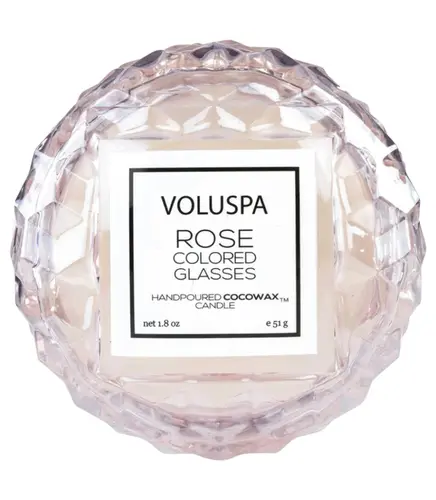 MINI VELA AROMÁTICA MACARON 15H ROSE COLORED GLASSES VOLUSPA