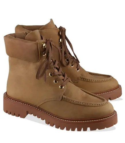BOTA SALTO BAIXO TRATORADA LUIZA BARCELOS CARAMELO