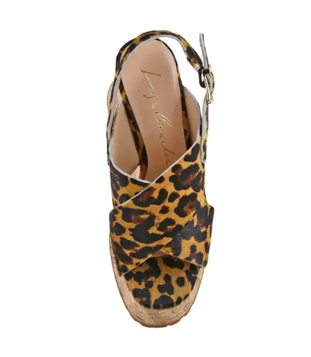 SANDÁLIA SALTO ALTO PLATAFORMA LUIZA BARCELOS ANIMAL PRINT