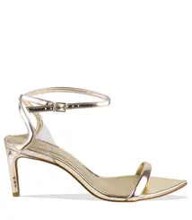 SANDÁLIA SALTO MÉDIO SKYE LEAF SCHUTZ DOURADO