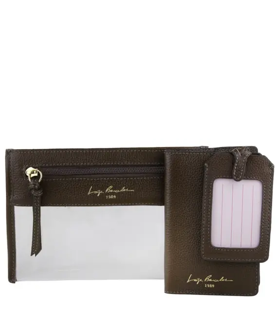 NECESSAIRE TRAVEL LUIZA BARCELOS MARROM