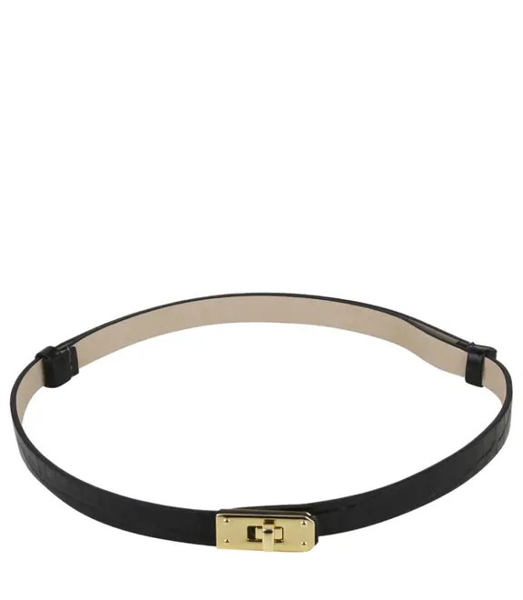 CINTO AJUSTÁVEL CROCO BENTANA PRETO