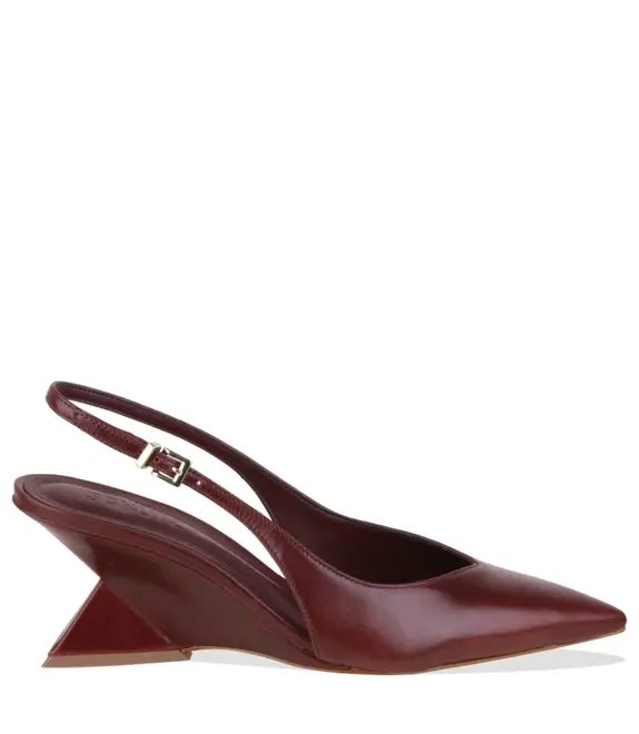 SCARPIN SALTO MÉDIO SLINGBACK ABBIF BUCKLE SCHUTZ VINHO