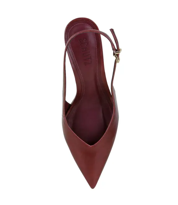 SCARPIN SALTO MÉDIO SLINGBACK ABBIF BUCKLE SCHUTZ VINHO