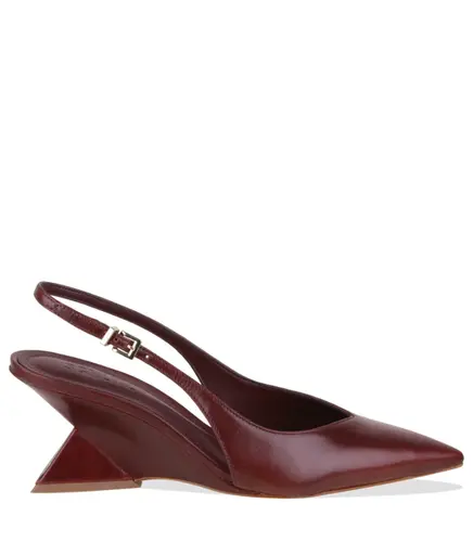 SCARPIN SALTO MÉDIO SLINGBACK ABBIF BUCKLE SCHUTZ VINHO