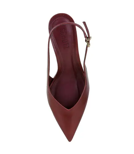 SCARPIN SALTO MÉDIO SLINGBACK ABBIF BUCKLE SCHUTZ VINHO