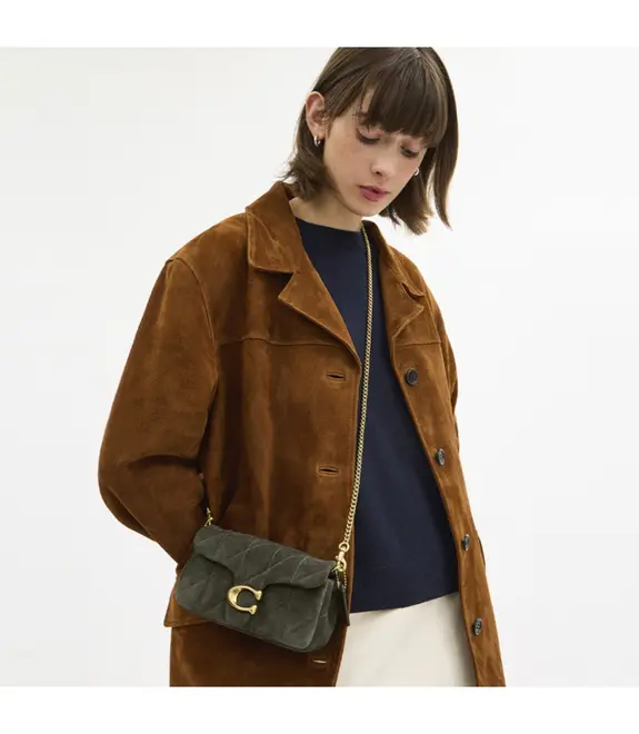 BOLSA COACH NEW YORK TABBY CHAIN CROSSBODY 19 VERDE