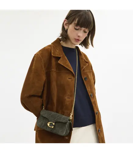 BOLSA COACH NEW YORK TABBY CHAIN CROSSBODY 19 VERDE