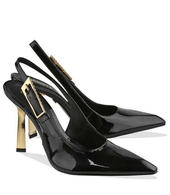 SCARPIN SALTO ALTO SLINGBACK CIARA PUMP SCHUTZ PRETO