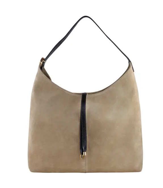 BOLSA HOBO LUIZA BARCELOS BEGE