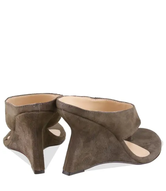 MULE SALTO ALTO ANABELA LUIZA BARCELOS MARROM