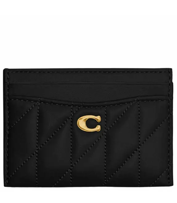 PORTA-CARTÕES COACH NEW YORK ESSENTIAL PILLOW PRETO