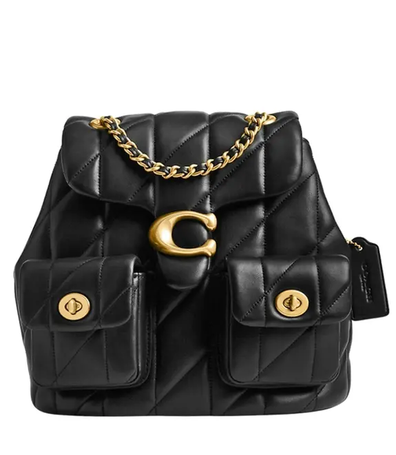 MOCHILA COACH NEW YORK TABBY QUILTING PRETO