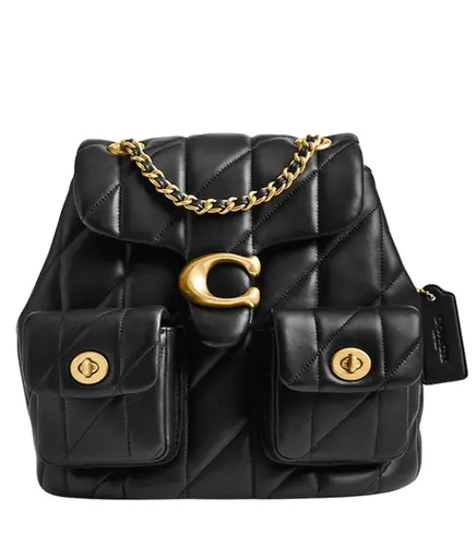 MOCHILA COACH NEW YORK TABBY QUILTING PRETO