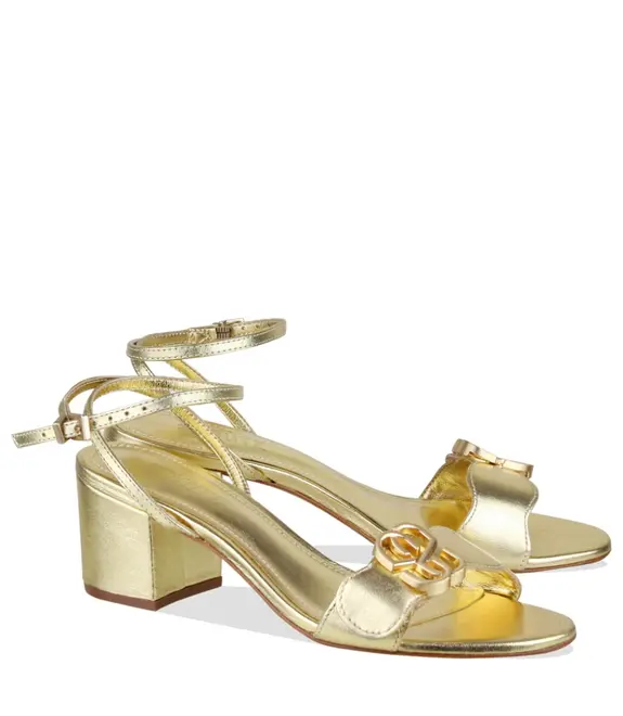 SANDÁLIA SALTO MÉDIO SCHUTZ DOURADO