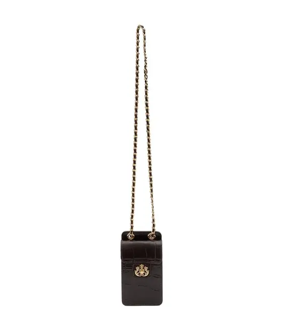BOLSA POUCH ANNE ISLA MARROM