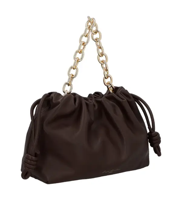 BOLSA MÉDIA SLOUCH LUIZA BARCELOS MARROM