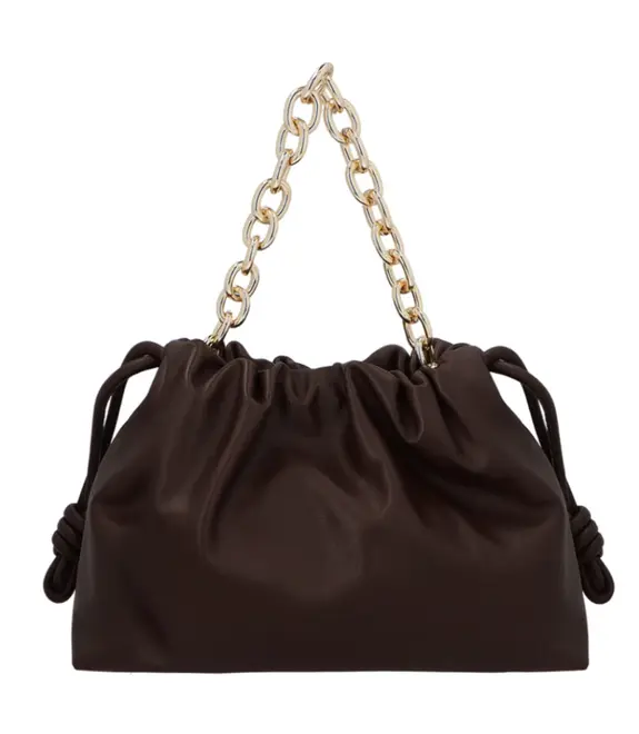 BOLSA MÉDIA SLOUCH LUIZA BARCELOS MARROM