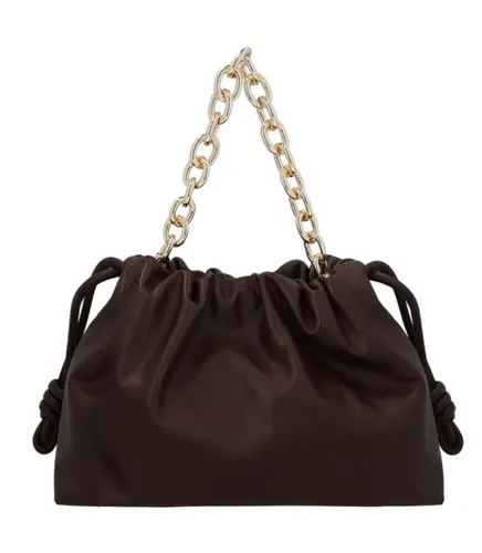 BOLSA MÉDIA SLOUCH LUIZA BARCELOS MARROM