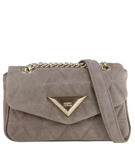 BOLSA MÉDIA MATELASSÊ 944 SCHUTZ CINZA