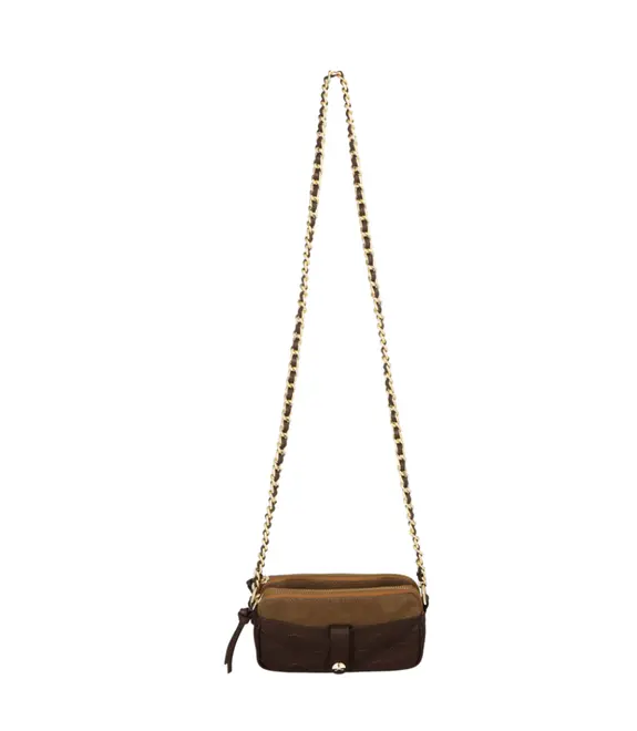 BOLSA PEQUENA LUIZA BARCELOS MARROM