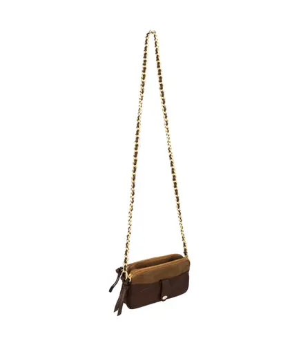 BOLSA PEQUENA LUIZA BARCELOS MARROM