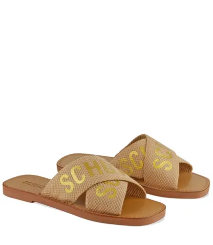 RASTEIRA DE X LOGO SCHUTZ BEGE