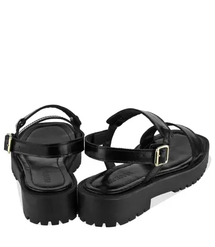 SANDÁLIA FLATFORM SALTO BAIXO BENTANA PRETO